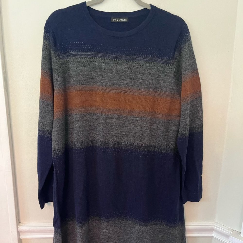 Large 100% Merino Two Danes Sweater Dress